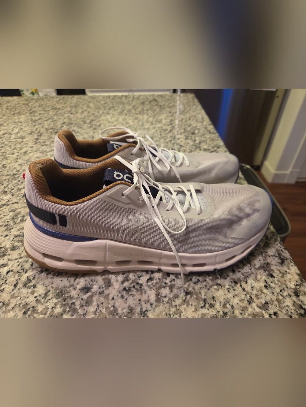 On Running Cloudswift Women's Running Shoes - White with Brown Accent